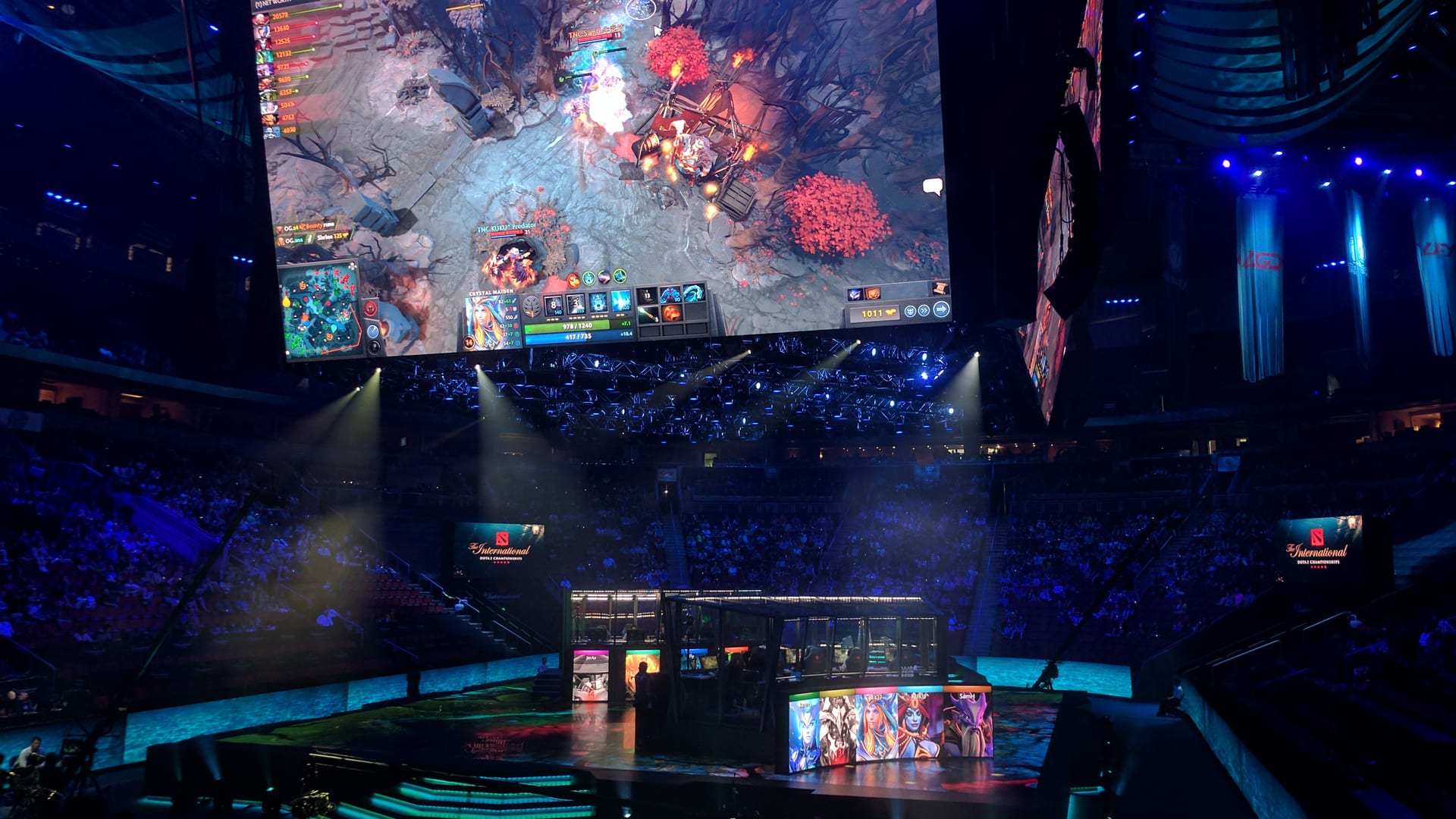 Матч Dota 2 на турнире