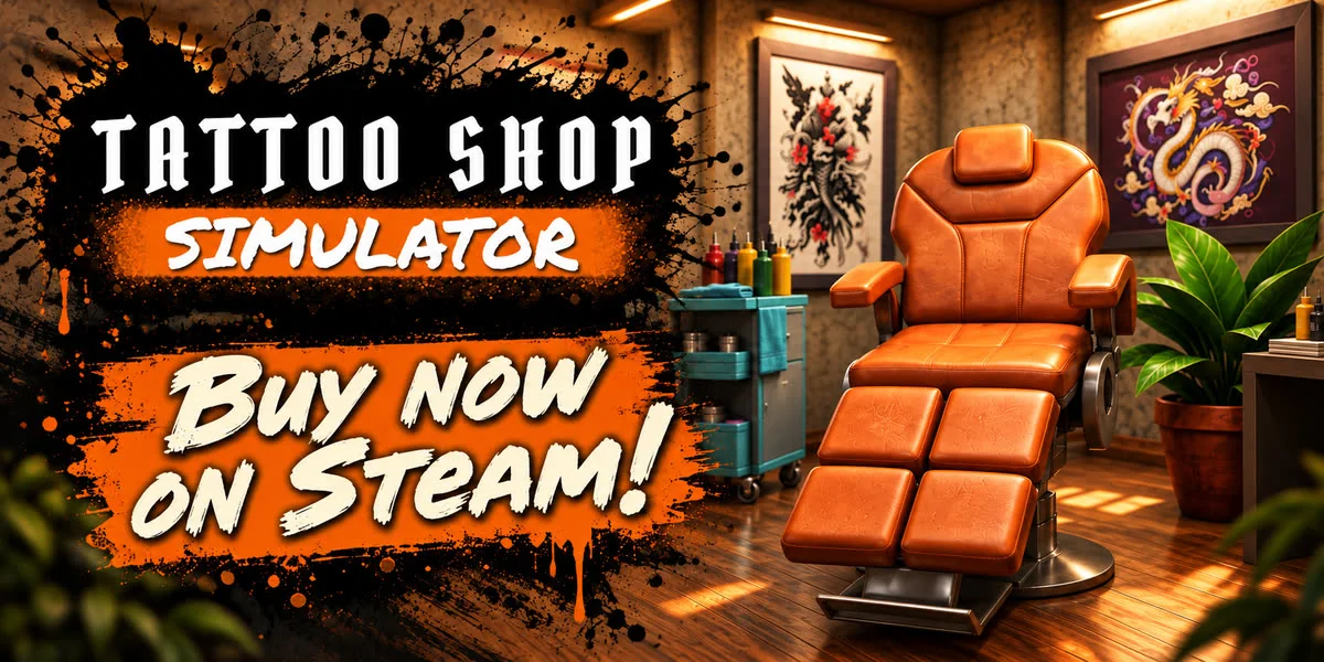 Tattoo Shop Simulator launches on Steam with a 20% introductory discount