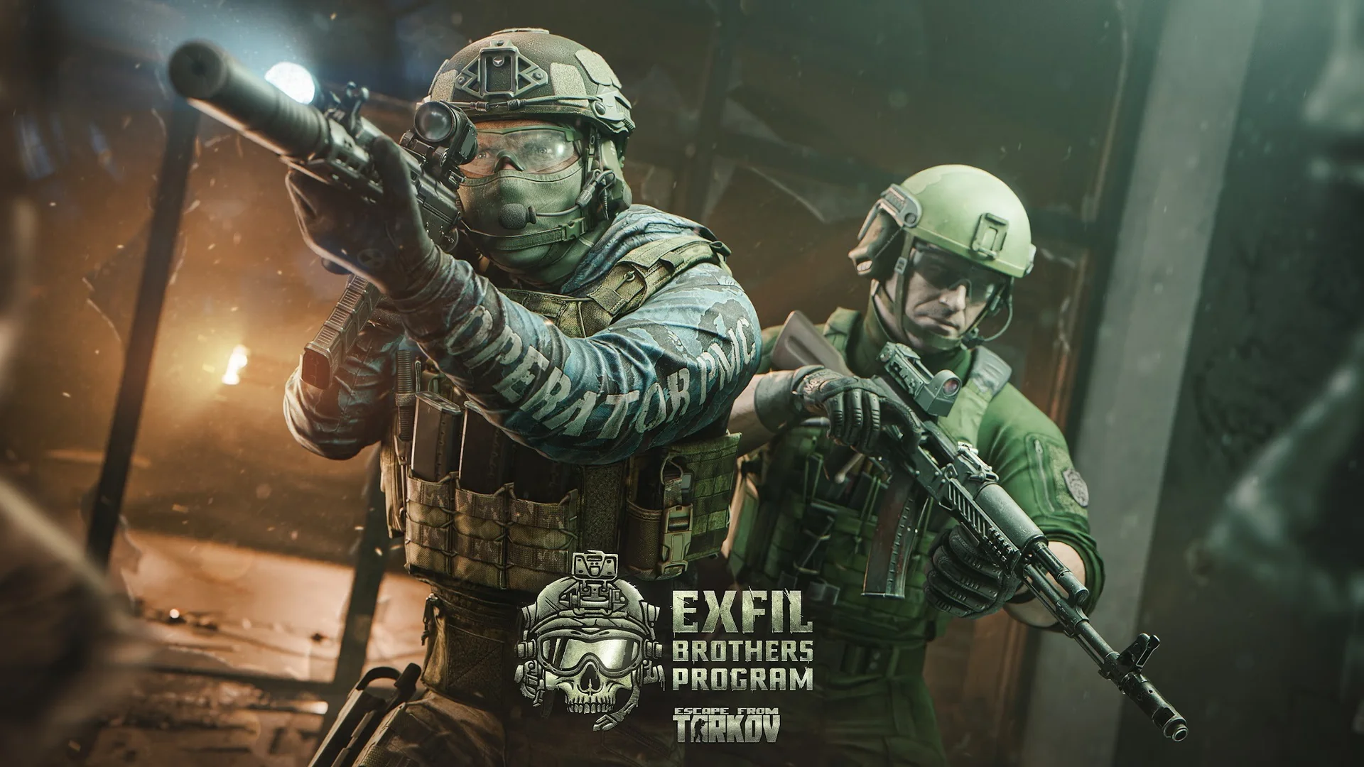 Операторы на иллюстрации к программе «Боевое слаживание» в Escape from Tarkov
