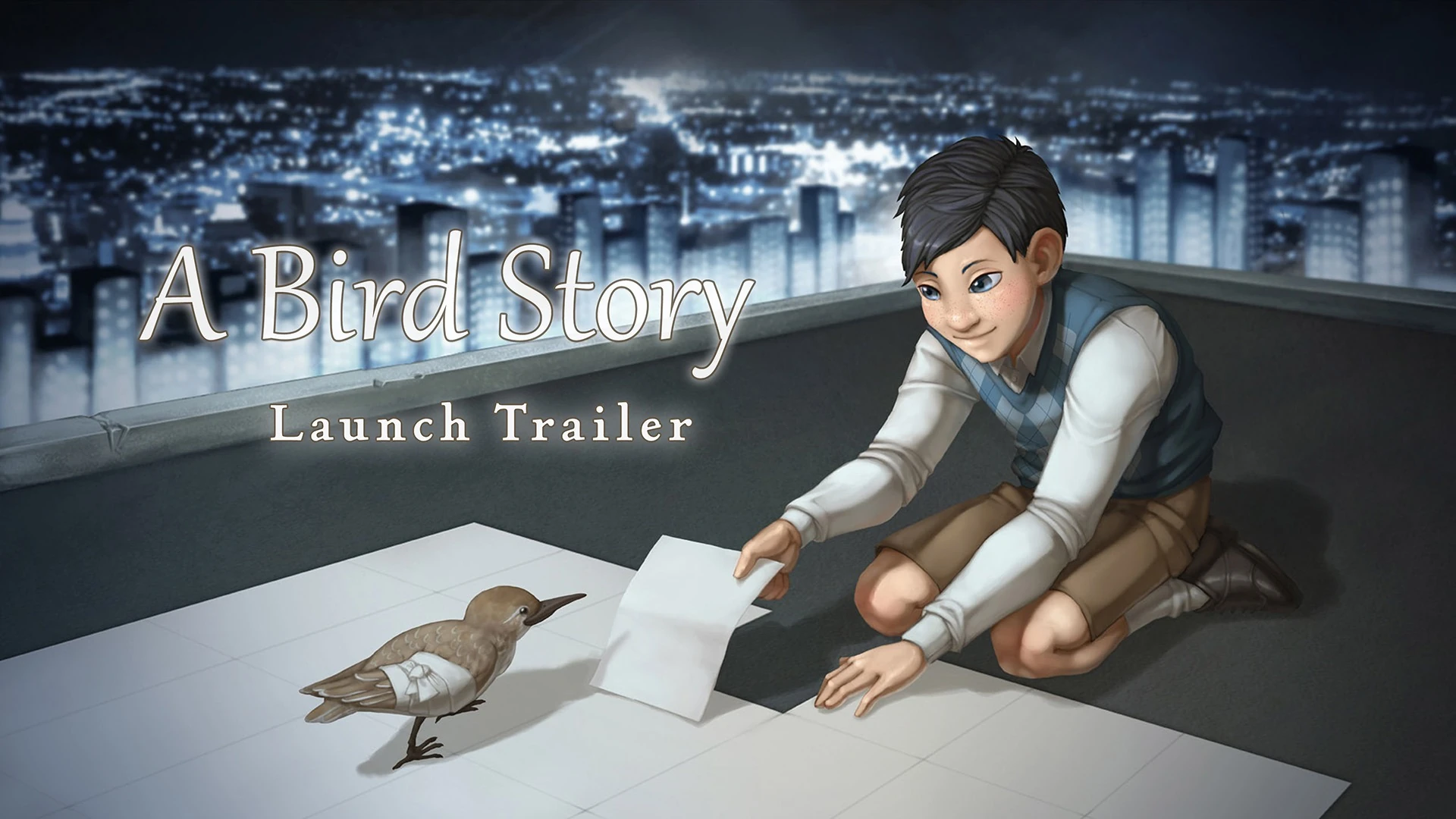 The boy and the bird in A Bird Story